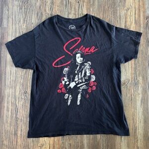 *Read Ad* Selena S/S Tee Shirt Unisex 2XL Black Roses Official Merchandise